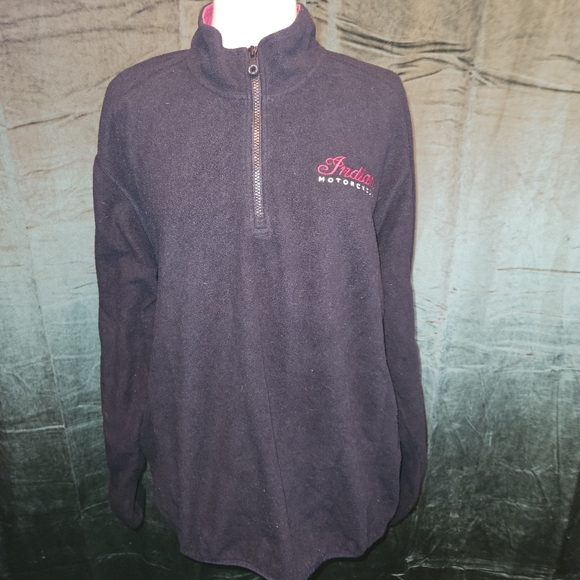 Indian Motorcycle Fleece Quarterzip - Picture 1 of 8